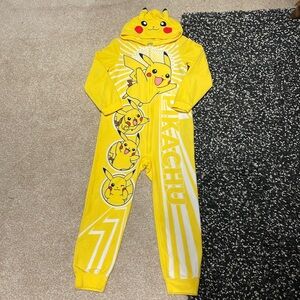 Pokémon Pikachu Onesie In Bright Yellow Pikachu Print In Size Kids Large